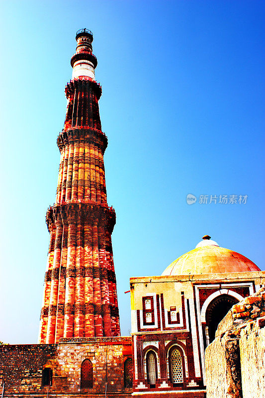 Qutub Minar，新德里，印度